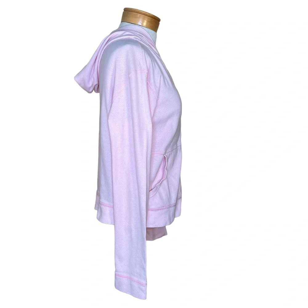 Body Chemistre Light Pink Cotton Hoodie W/Horse Head & Heart Embroidered Logo S
